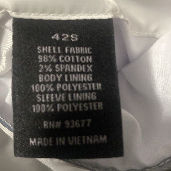 JF J. Ferrar Men’s Floral Suit Coat Blazer Wedding Party Dress Jacket 42S - Picture 9 of 9